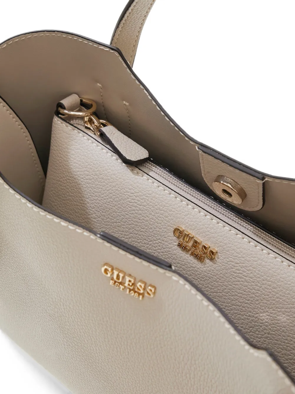 GUESS USA Melody shopper met textuur Beige