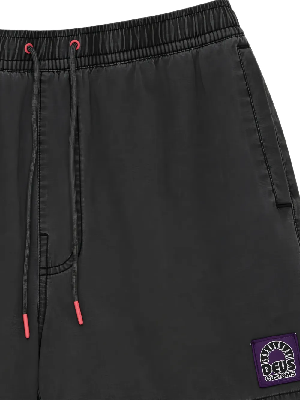 Deus Ex Machina Sandbar shorts met trekkoord en logopatch Grijs