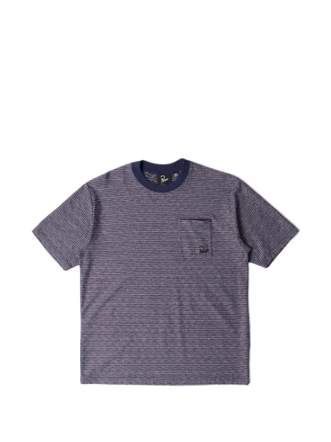 BY PARRA stripe chest-pocket T-shirt