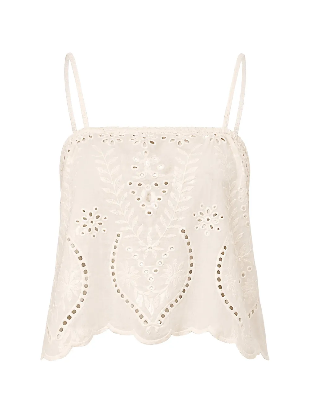 Natalie Martin Top in pizzo sangallo - Toni neutri