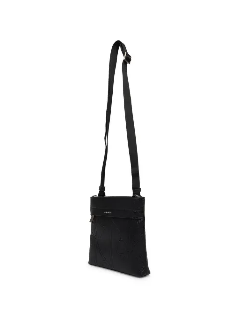 Calvin Klein logo-embossed messenger bag