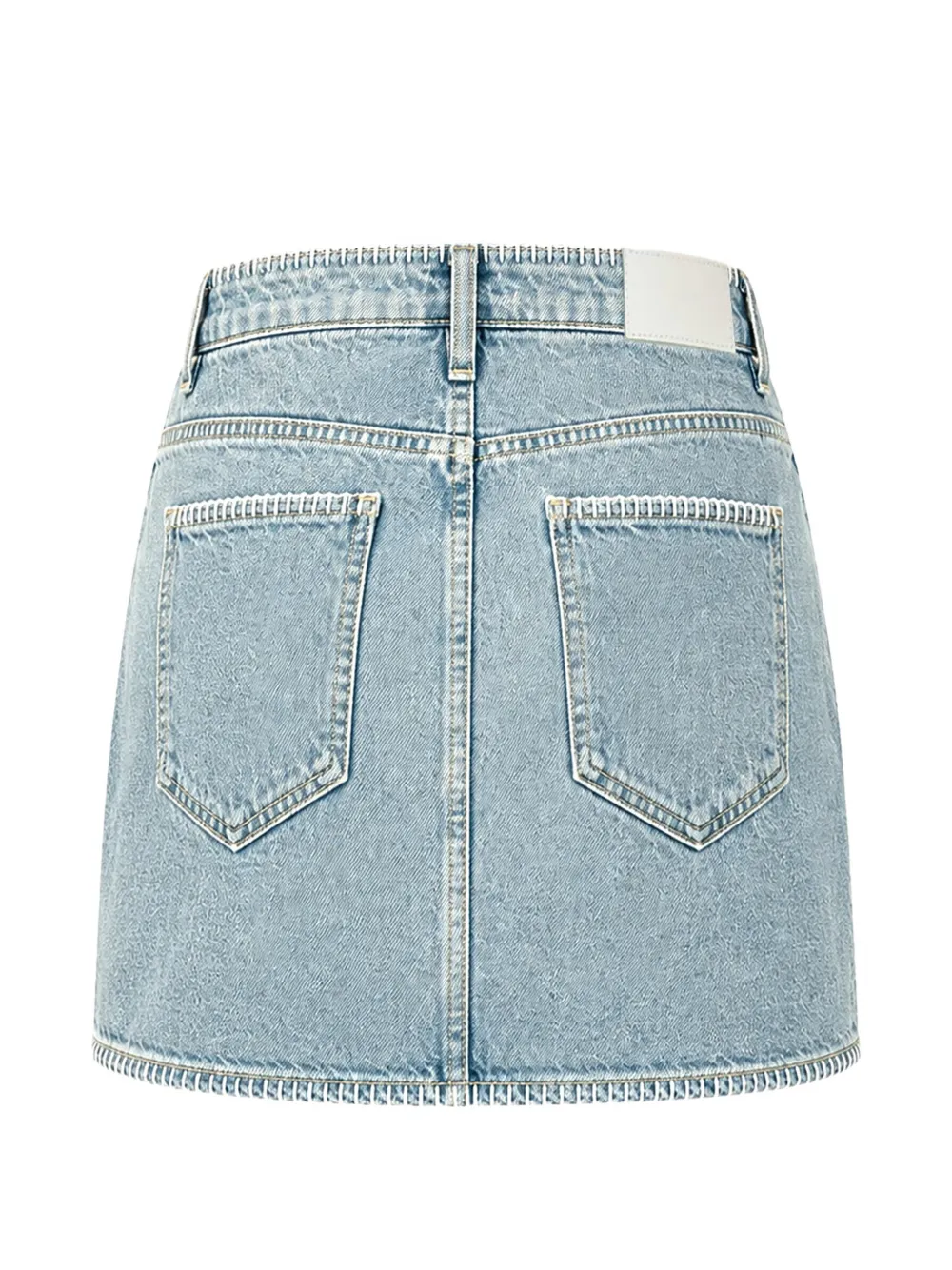 Rails Laurel rok met A-lijn en stikselafwerking Blauw