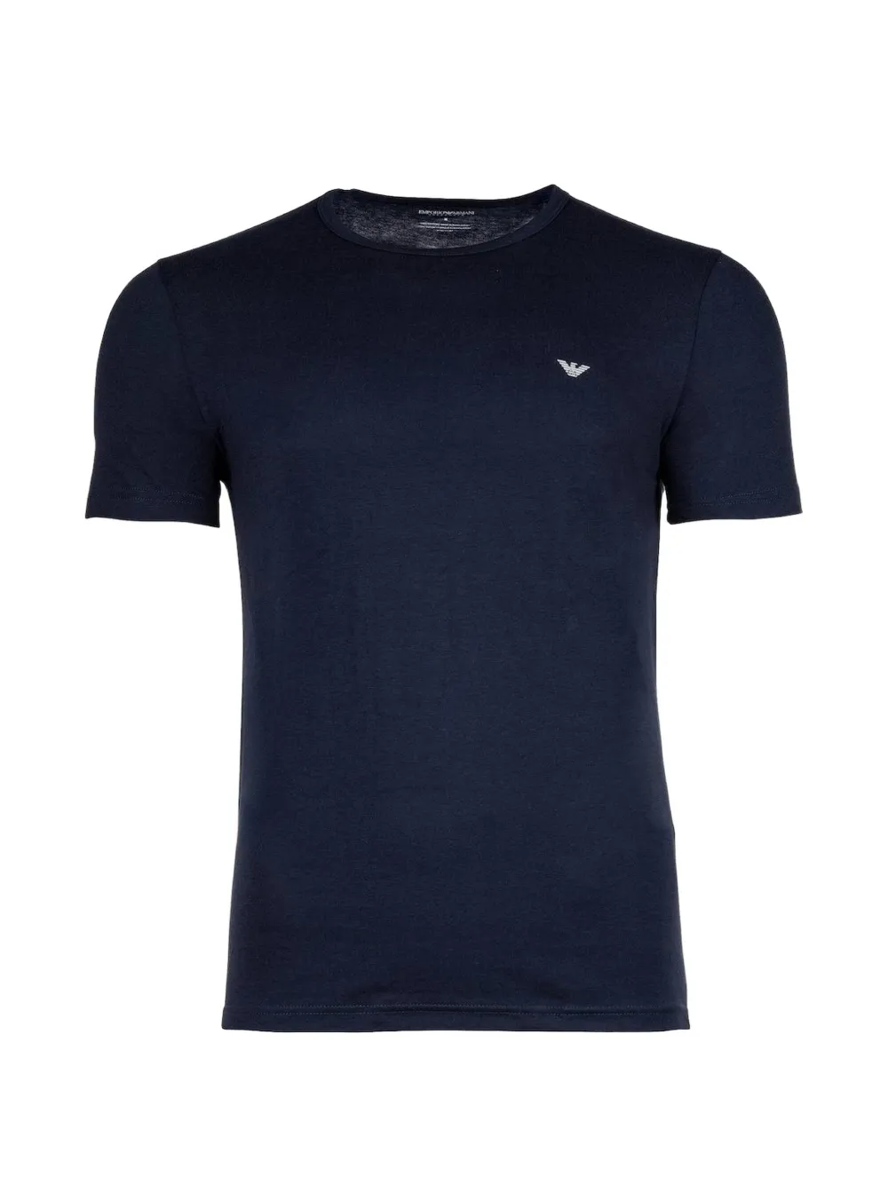Emporio Armani Twee T-shirts met ronde hals en logo-print Wit