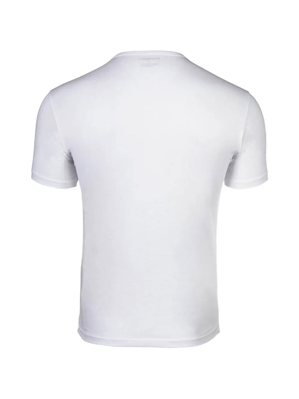 Emporio Armani Twee T-shirts met ronde hals en logo-print Wit