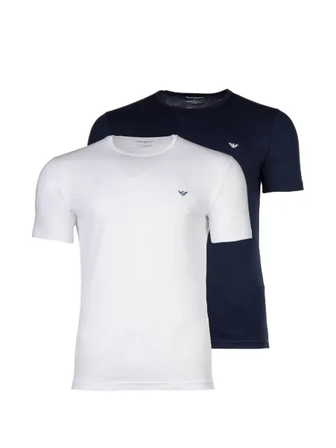 Emporio Armani logo-print crew-neck T-shirts set (two pieces)