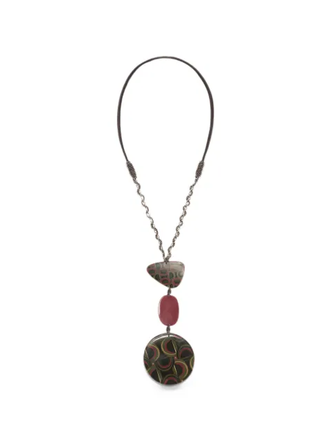 MALIPARMI printed pendant necklace