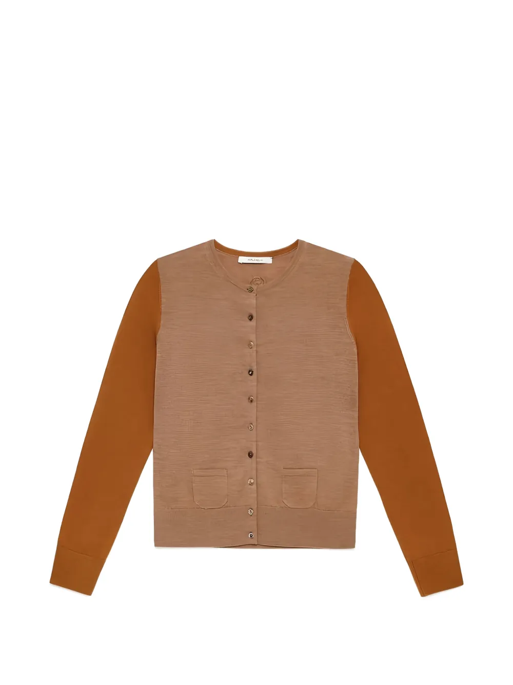 MALIPARMI colour-block button-up cardigan - Brown