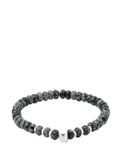 Tateossian Nepal Nugget beaded logo-pendant bracelet