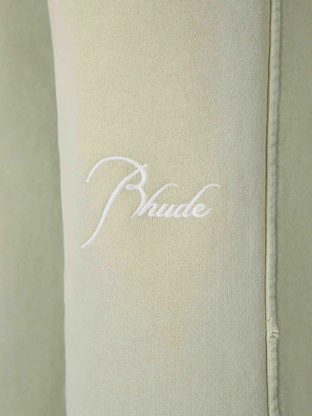 RHUDE Trainingsbroek met geborduurd logo en katoenen-effect Groen