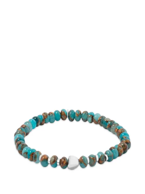 Tateossian Nepal Nugget beaded logo-charm bracelets