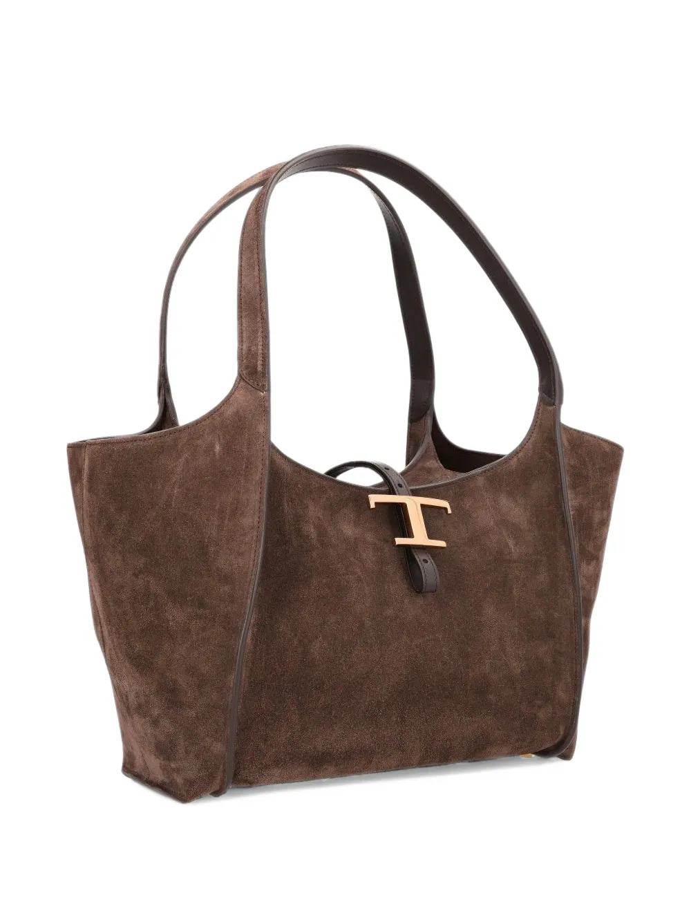Tod's T Timeless suède shopper Bruin