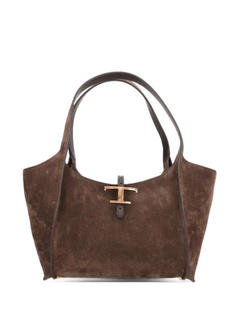 Tod's T Timeless suede tote bag