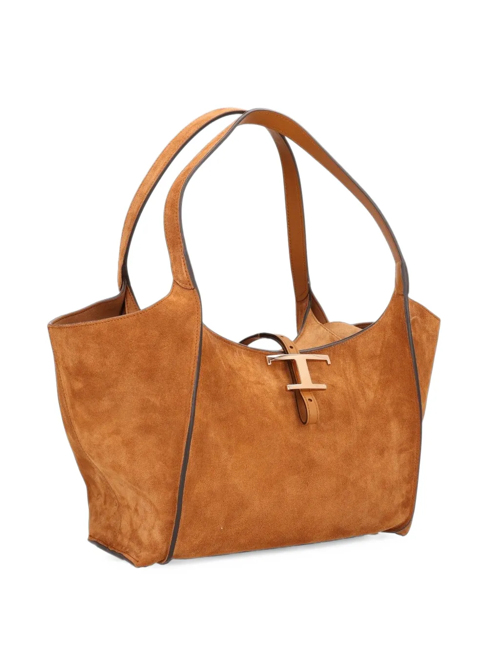 Tod's T Timeless suede tote bag Bruin