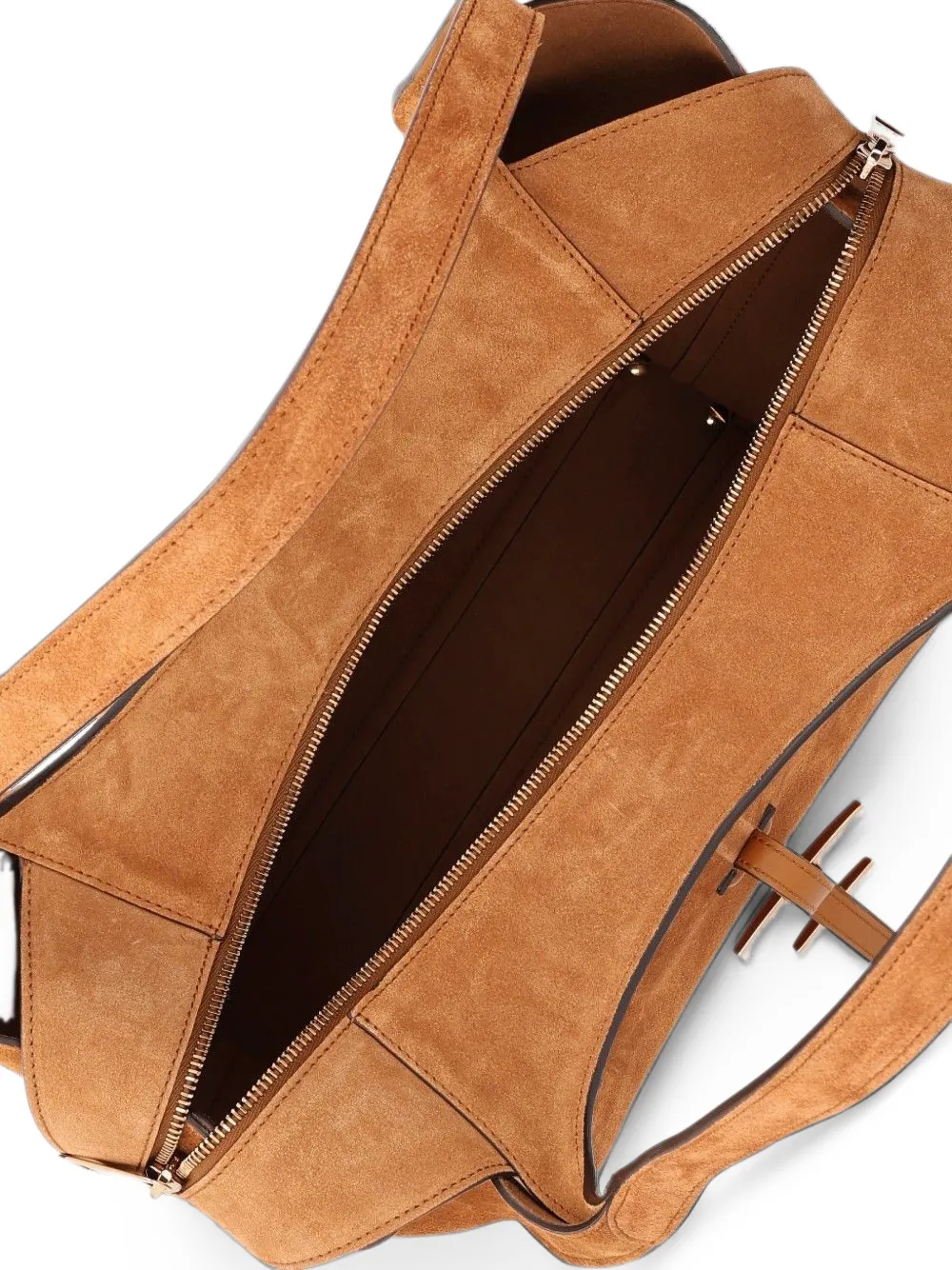 Tod's T Timeless suede tote bag Bruin
