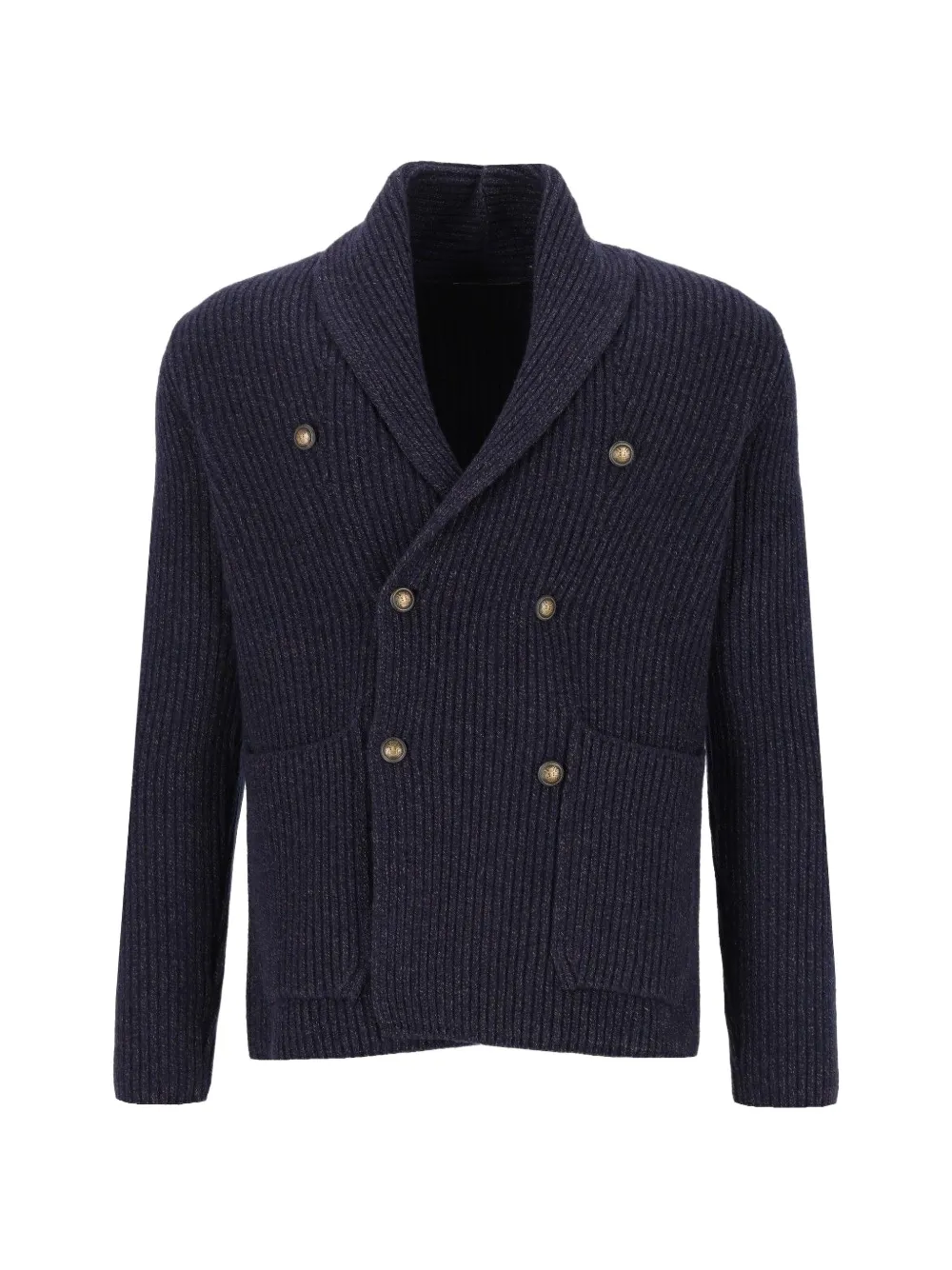 Al Duca D’Aosta 1902 double-breasted shawl-collar cardigan - Blu