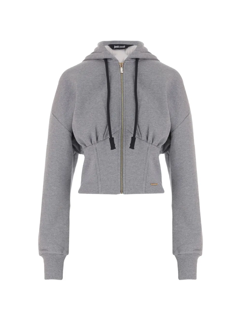 Just Cavalli corset-style drawstring hoodie