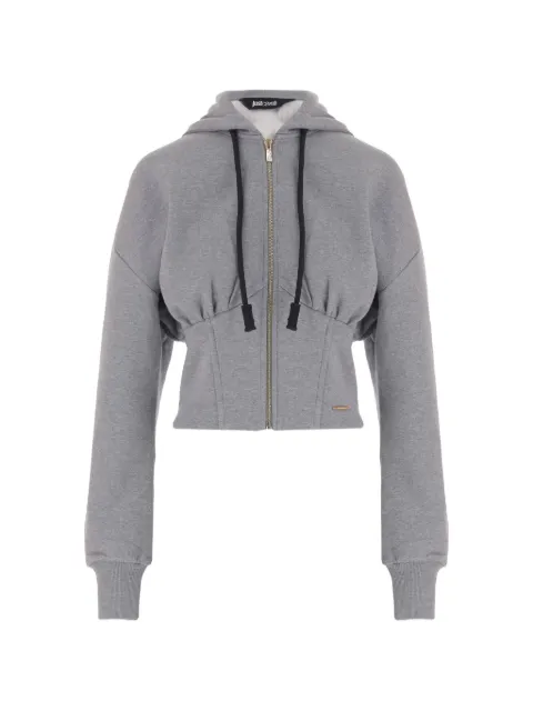 Just Cavalli corset-style drawstring hoodie