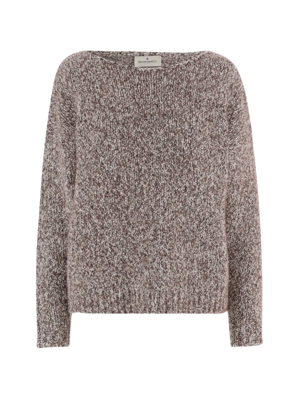Bruno Manetti crew-neck chunky-knit sweater