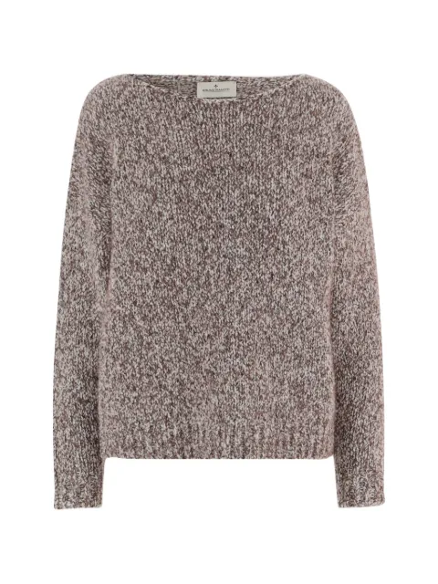 Bruno Manetti crew-neck chunky-knit sweater