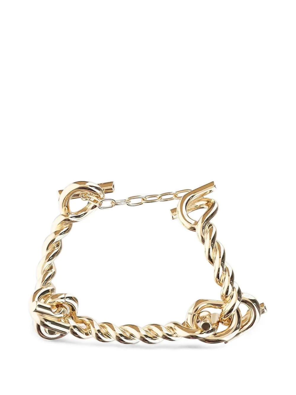 Ferragamo Gancini twisted bracelet (L) - Oro