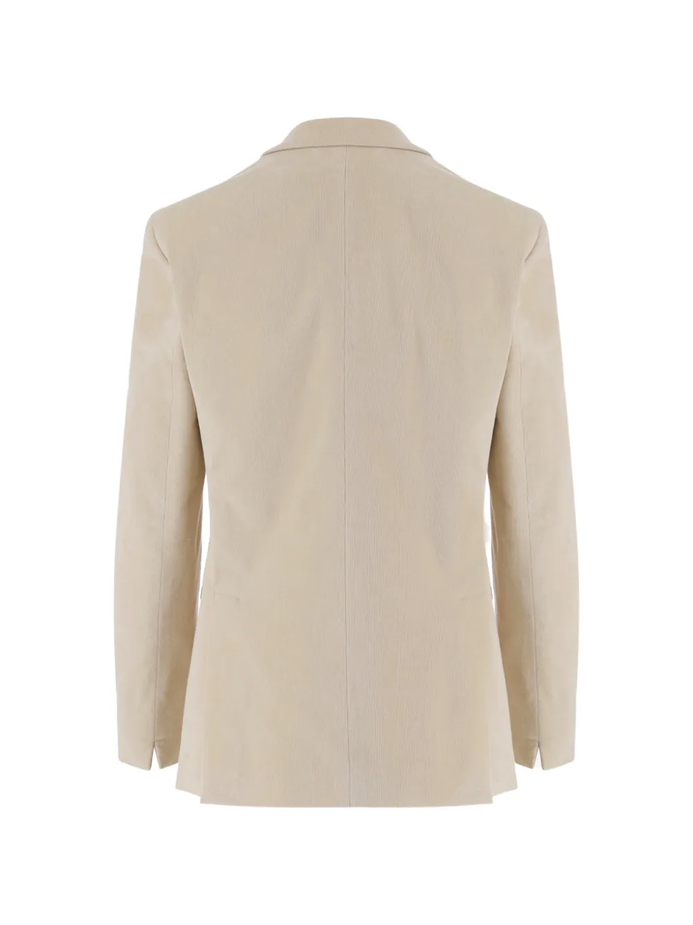 Lardini Blazer met enkele rij knopen en ribfluwelen effect Beige