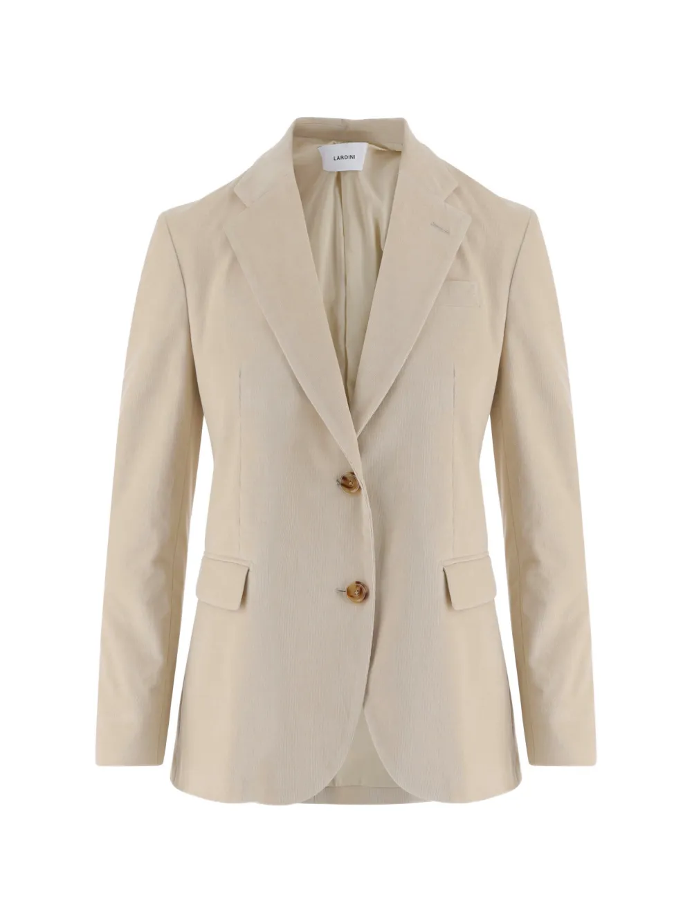 Lardini corduroy-effect single-breasted blazer - Nude