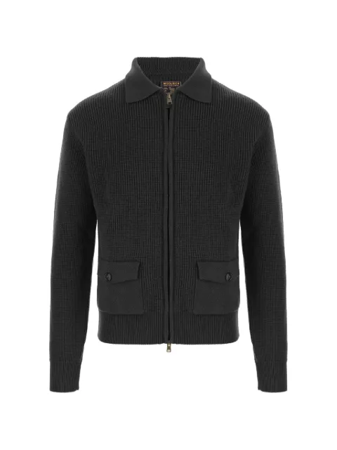 Woolrich ribbed-knit zip-up cardigan