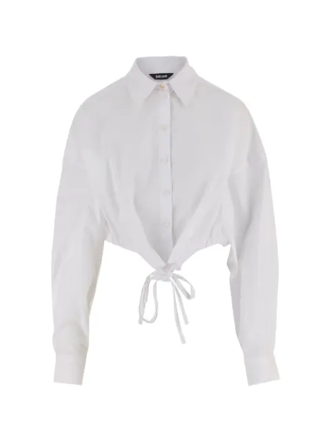 Just Cavalli cropped tie-fastening shirt