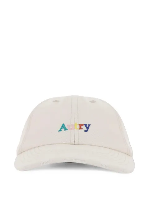 Autry logo-embroidered distressed baseball cap