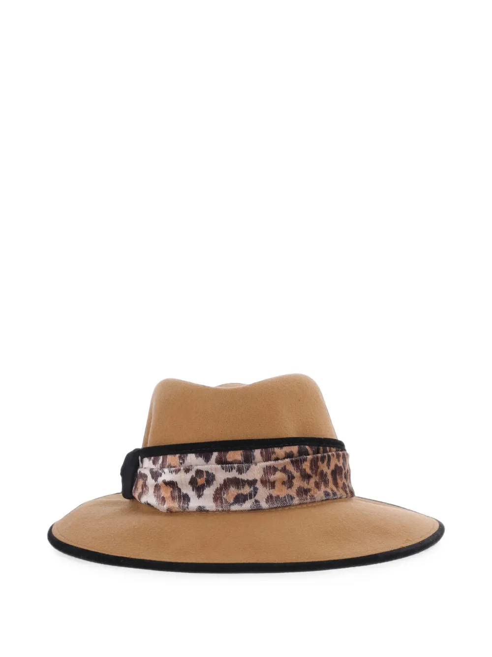 ALEXIA ÁLVAREZ DE TOLEDO leopard-print wool hat