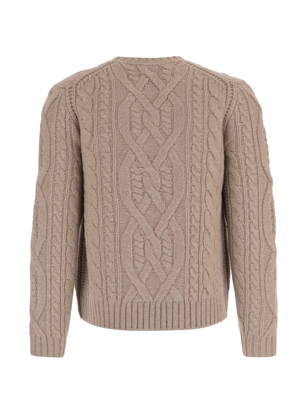 Vince Kabelgebreide trui Beige