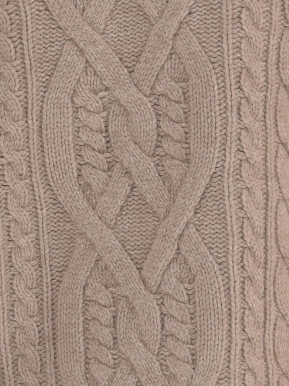 Vince Kabelgebreide trui Beige