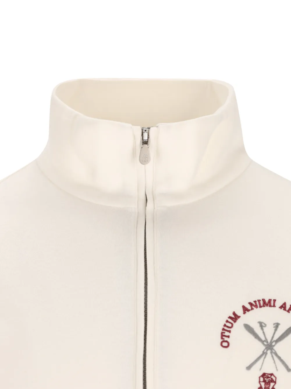 Brunello Cucinelli Sweater met borduurwerk Beige