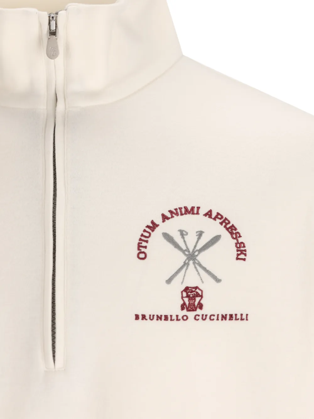 Brunello Cucinelli Sweater met borduurwerk Beige