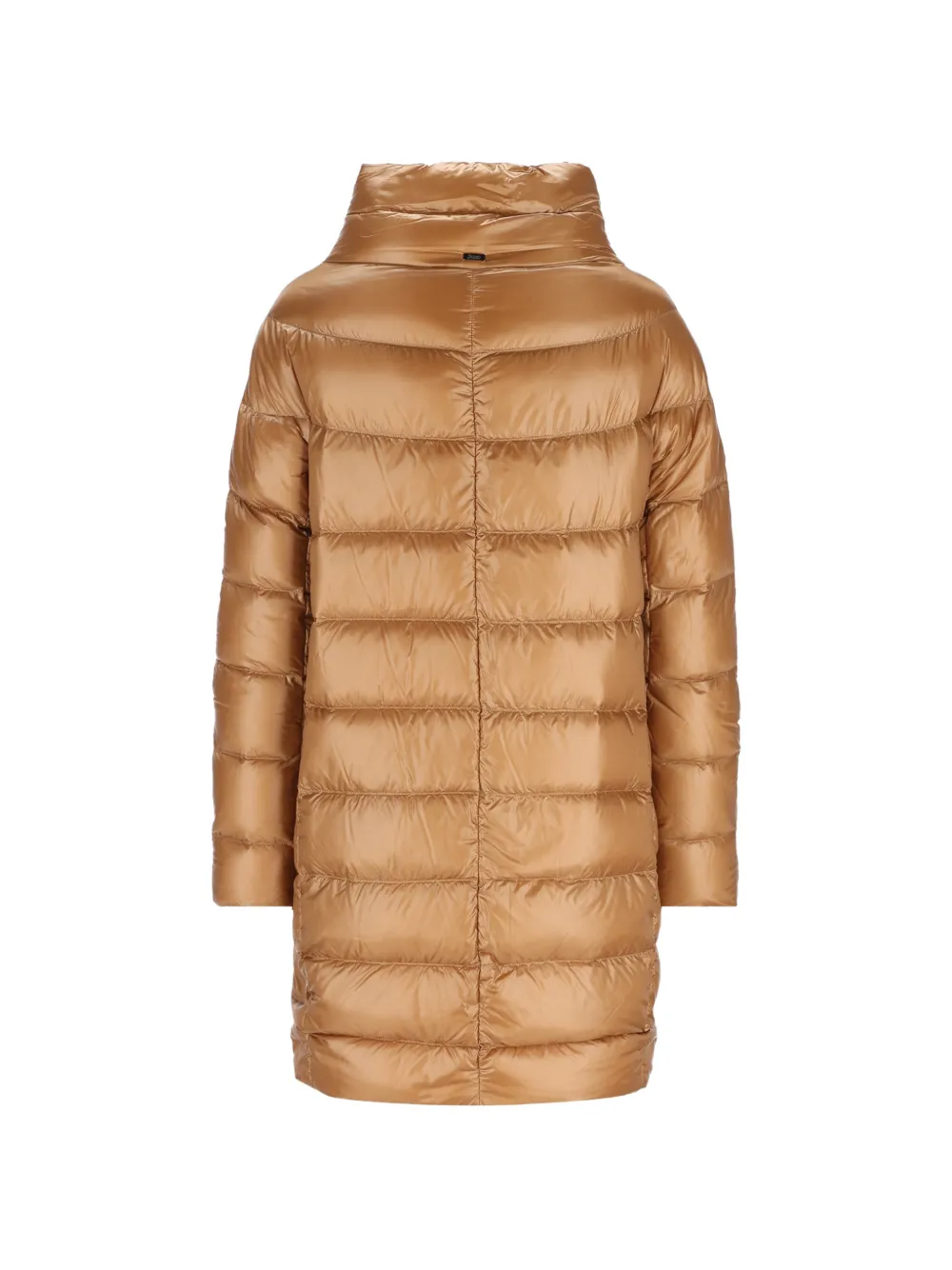 Herno Gewatteerde jas met trechterhals Beige