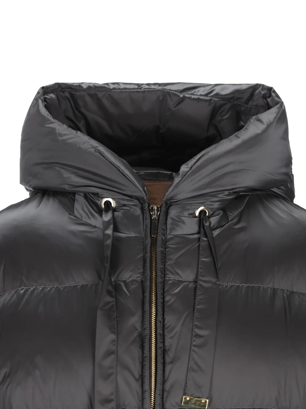 Max Mara The Cube donsjack met capuchon Zwart