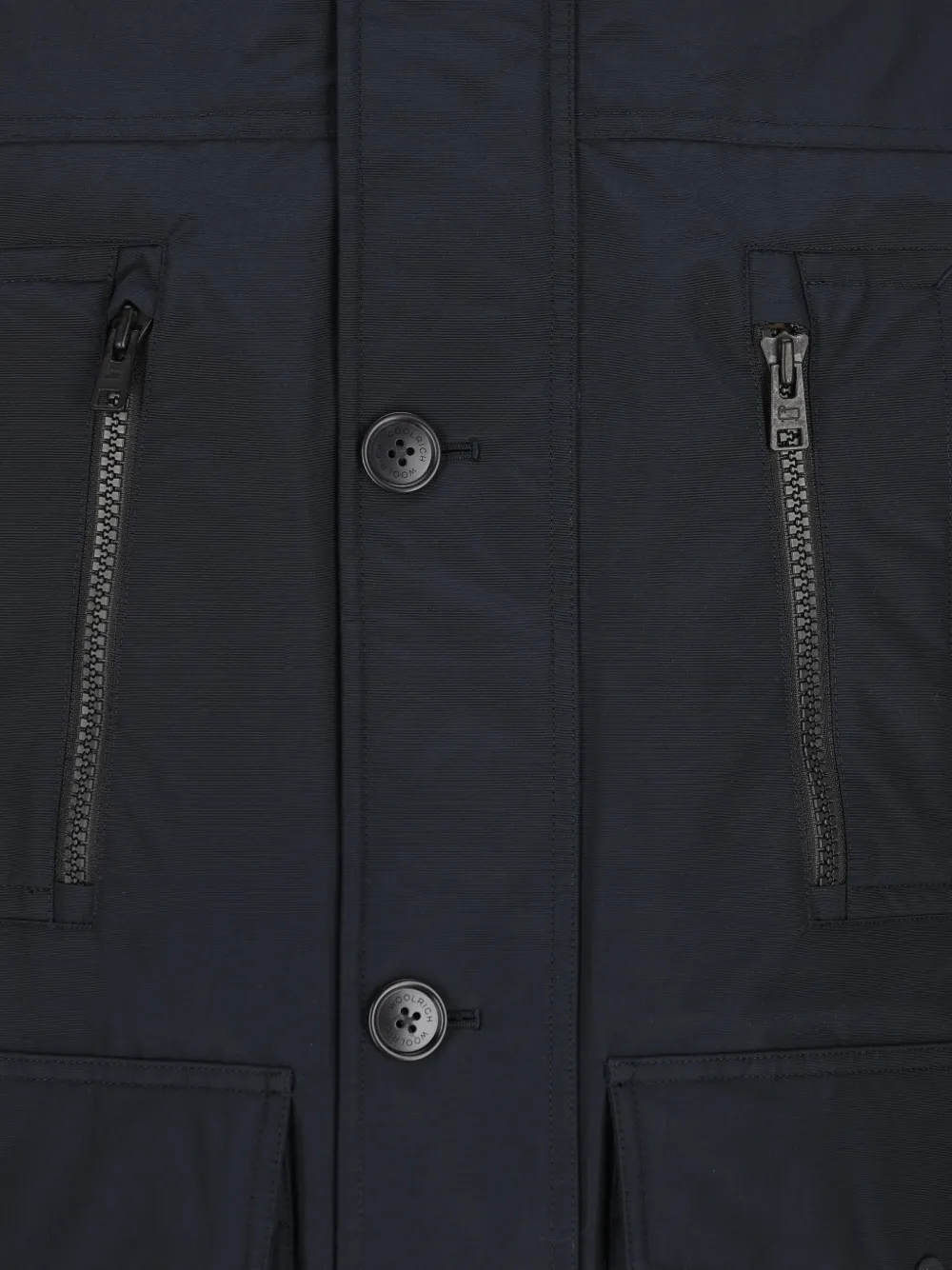 Woolrich Arctic Evolution parka met capuchon en knoopsluiting Blauw