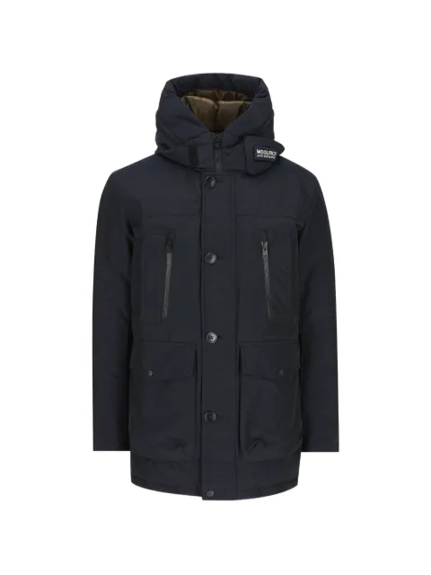 Woolrich Arctic Evolution hooded button-fastening parka coat