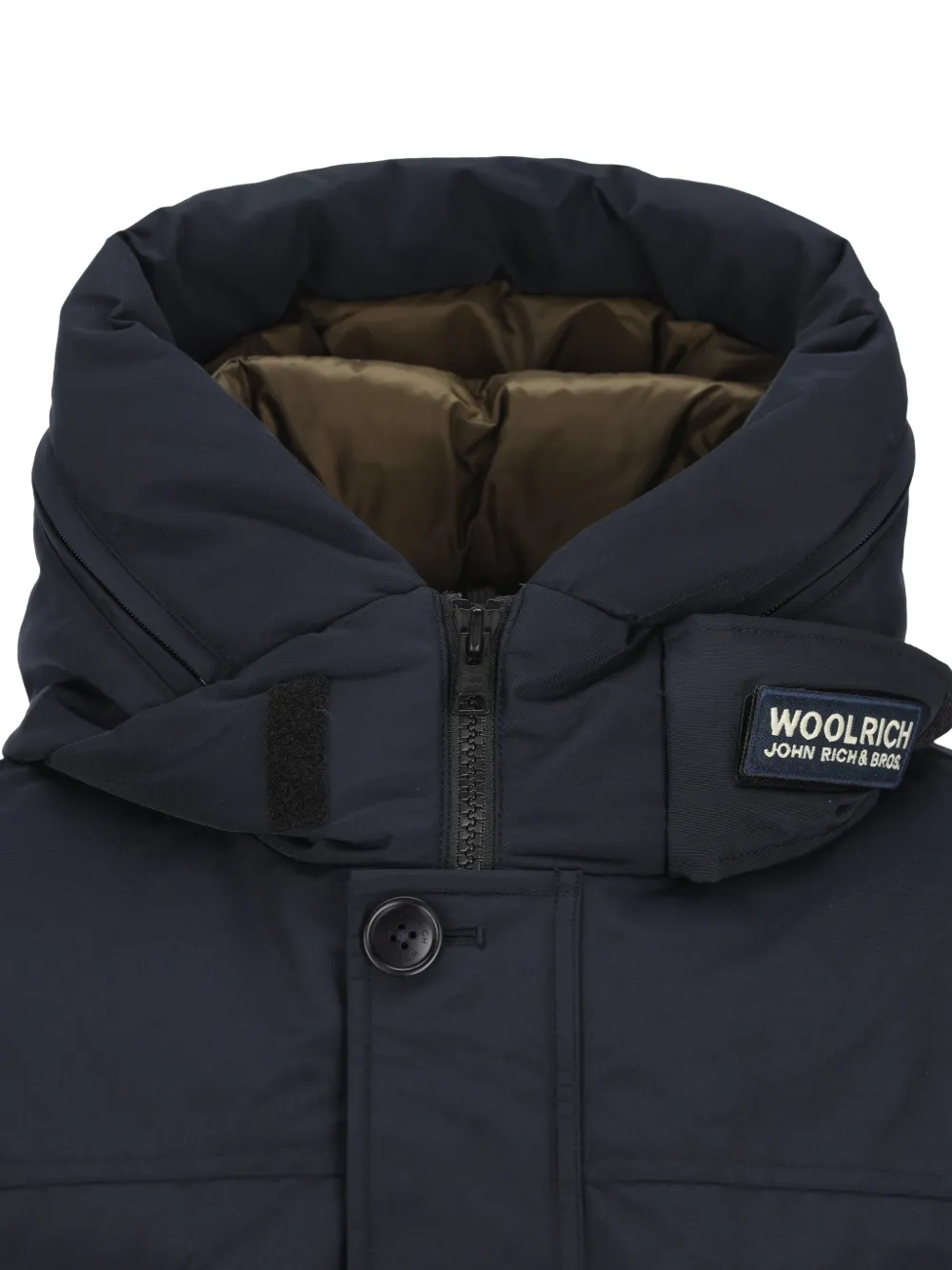 Woolrich Arctic Evolution parka met capuchon en knoopsluiting Blauw