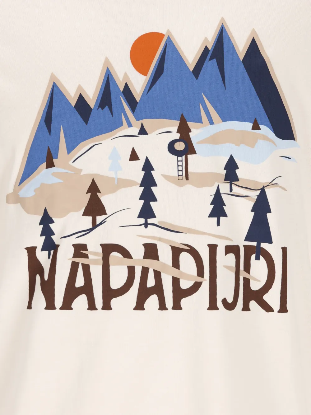 Napapijri T-shirt met print Beige
