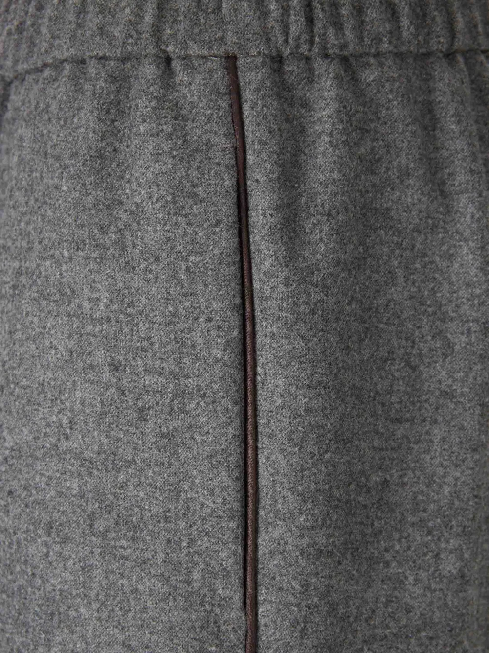 Peserico Trainingsbroek met elastische taille en paspelafwerking Grijs