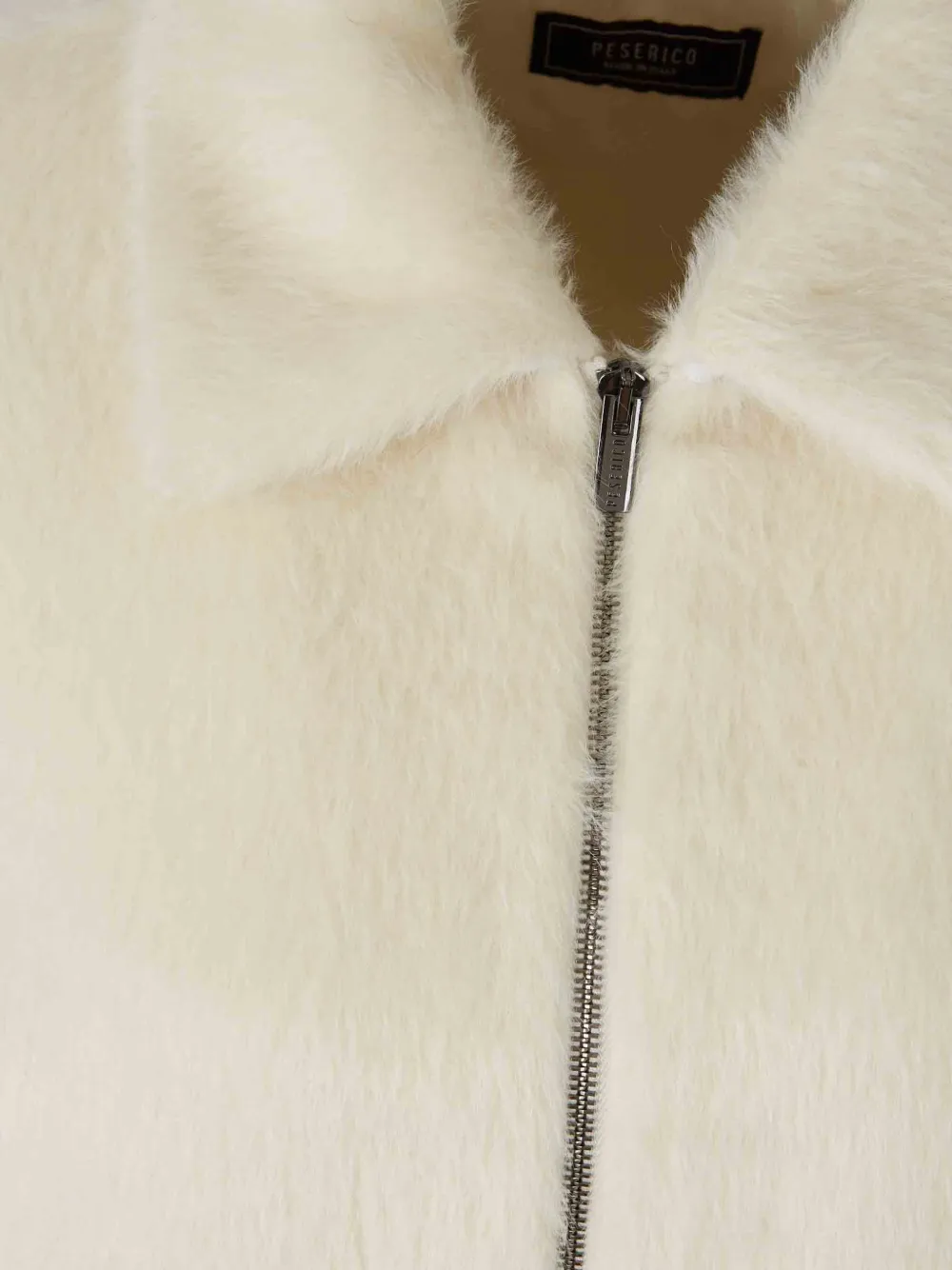 Peserico Jas van imitatiebont Beige