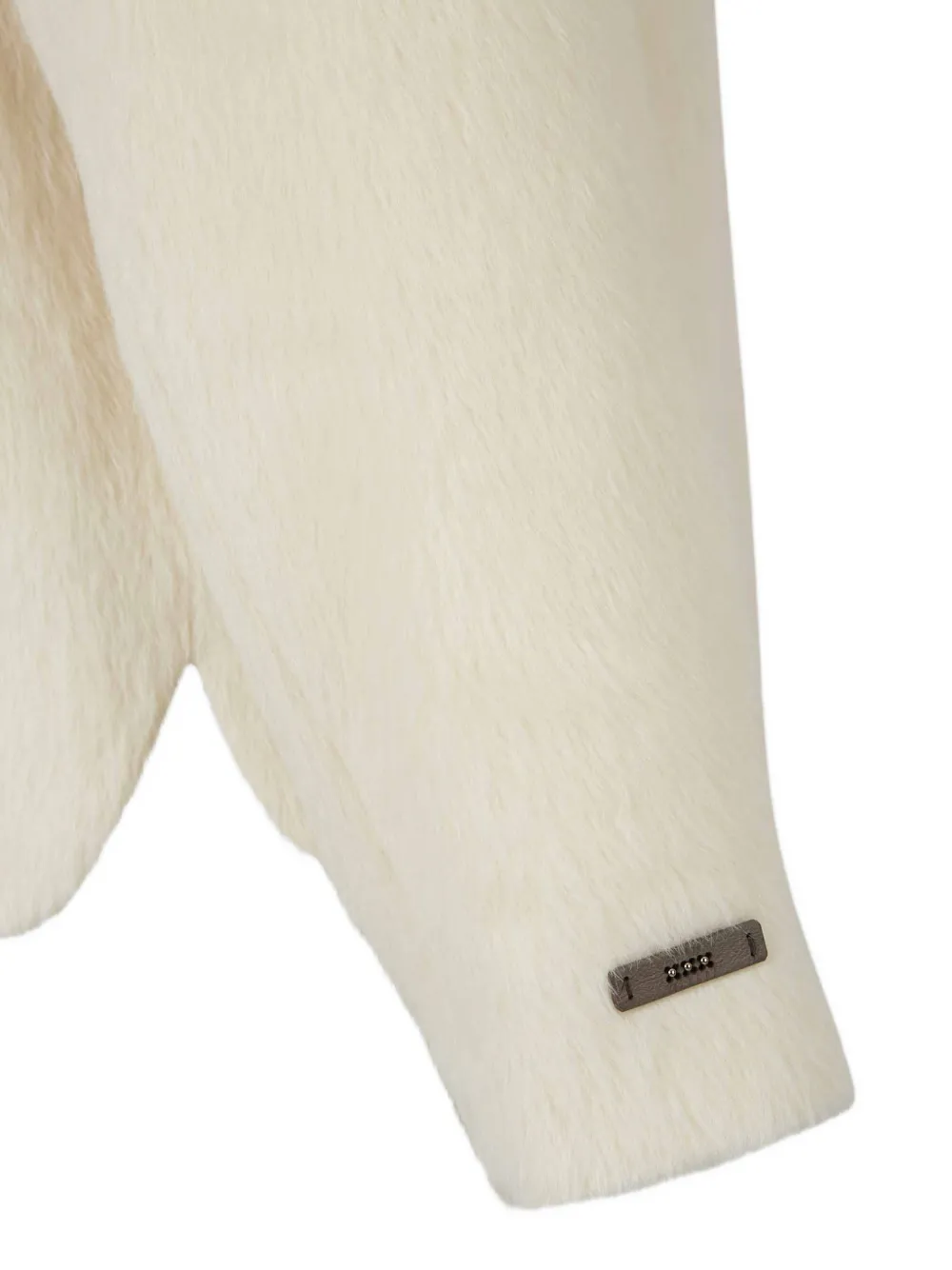Peserico Jas van imitatiebont Beige