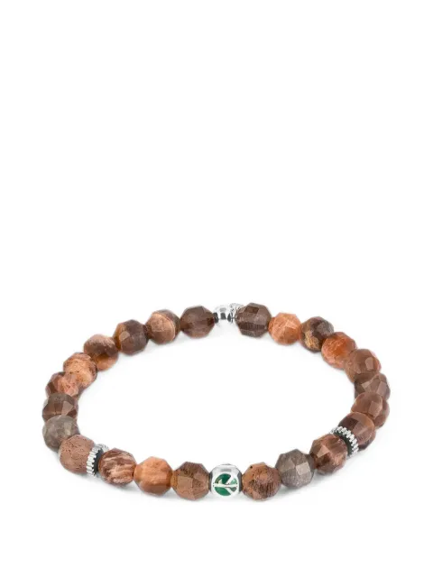 Tateossian Hexade Peace Eye beaded logo-charm bracelet