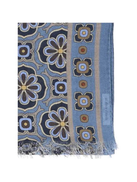 Al Duca D’Aosta 1902 floral-print wool scarf