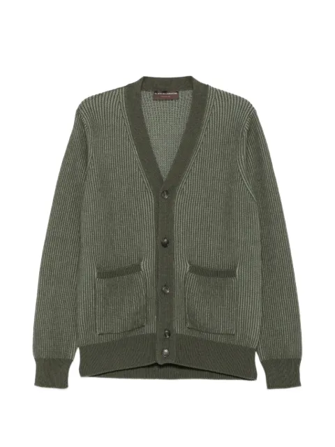 Filippo De Laurentiis ribbed-knit front-pocket cardigan