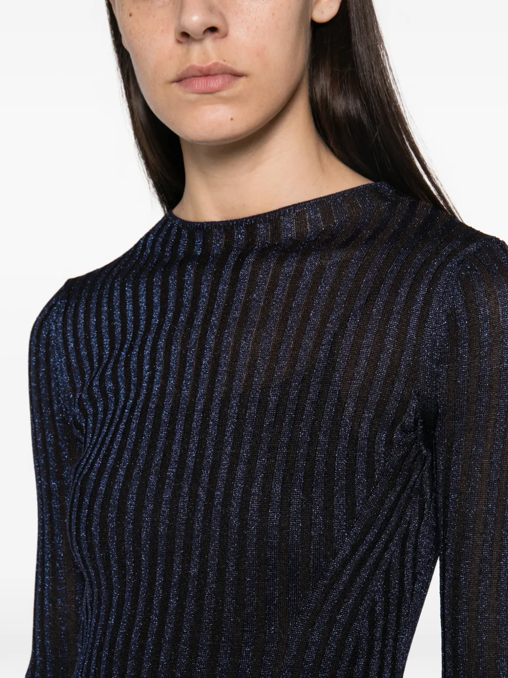 Missoni Ribgebreide jurk Zwart