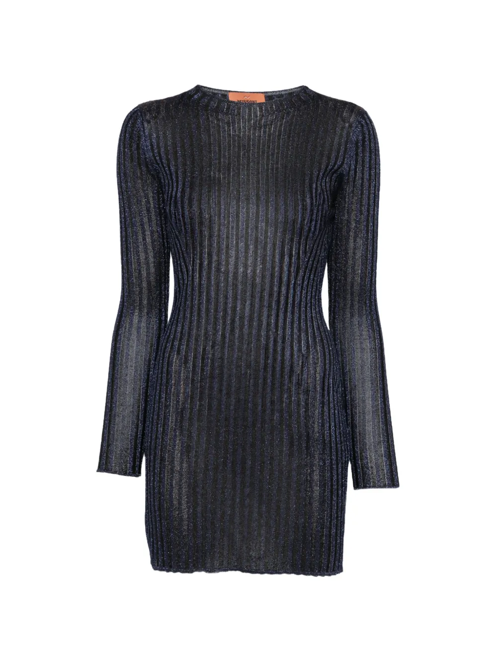 Missoni Ribgebreide jurk Zwart
