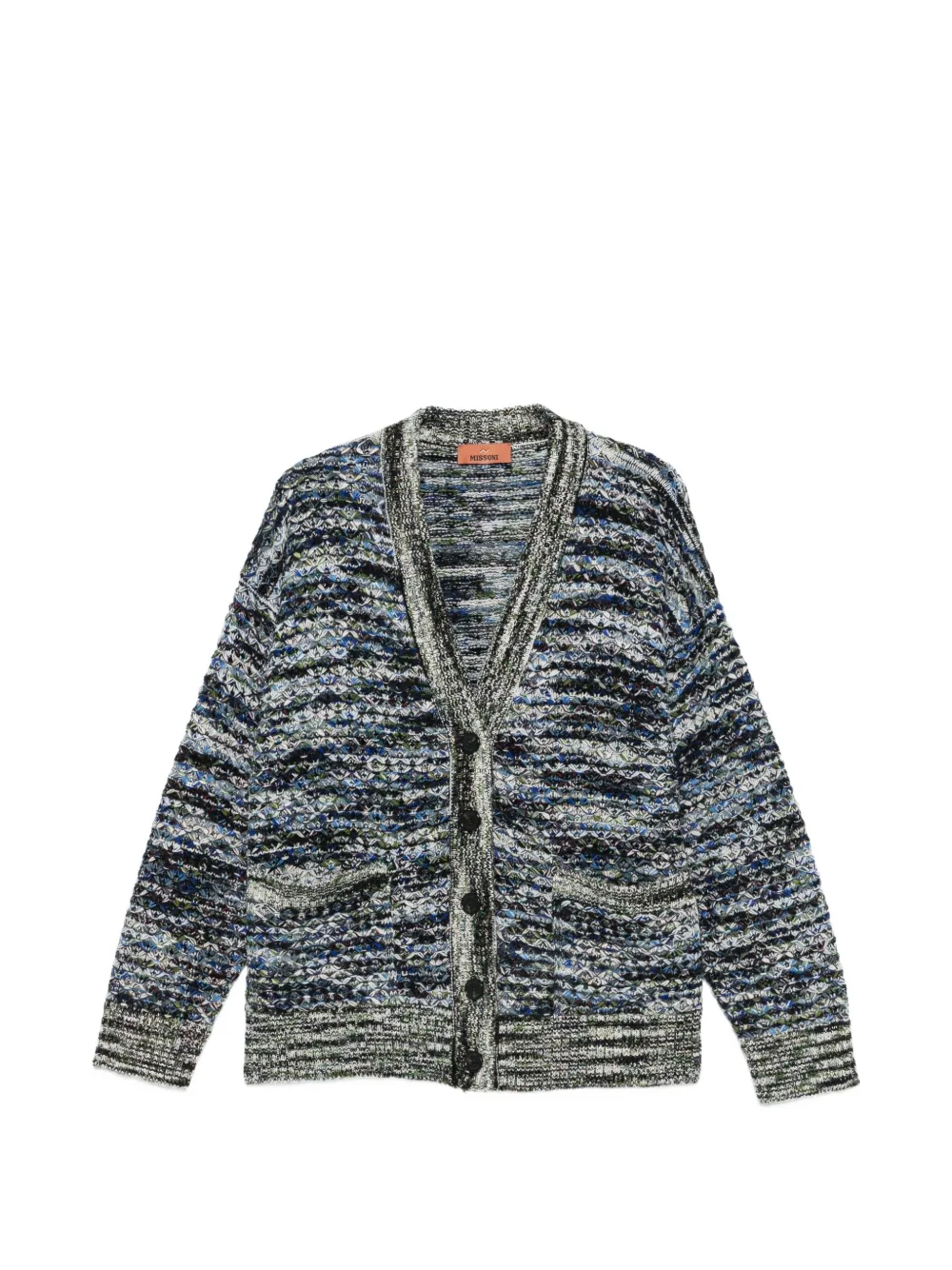 Missoni marled-knit V-neck cardigan - Blue