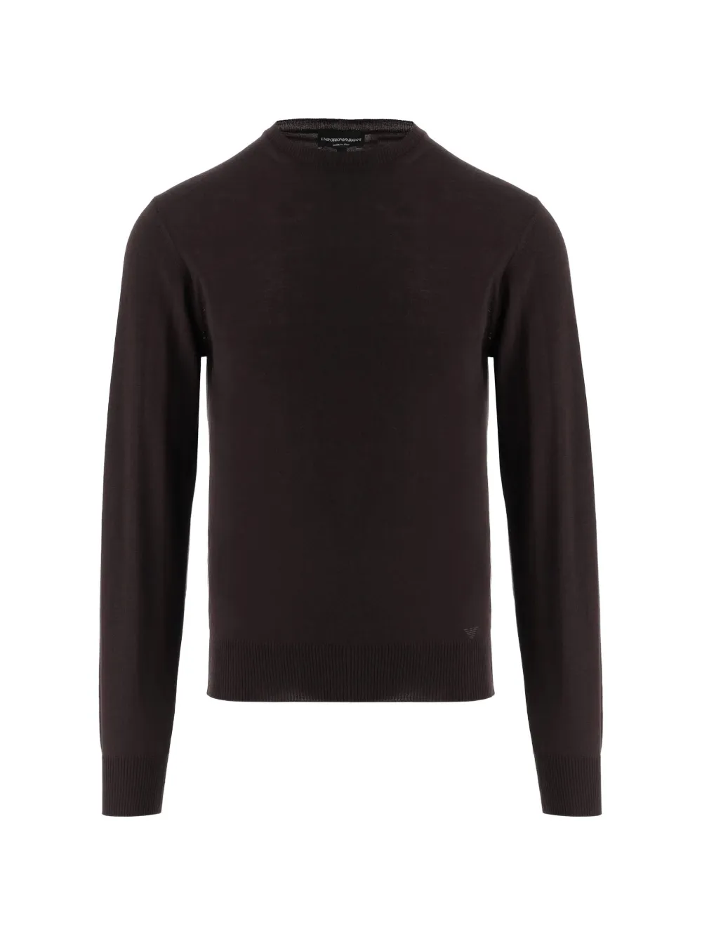 Emporio Armani crew-neck sweater - Marrone